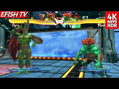 Ogre & Heihachi vs Blanka & Akuma (Hardest AI) - Street Fighter X Tekken | 4K 60FPS