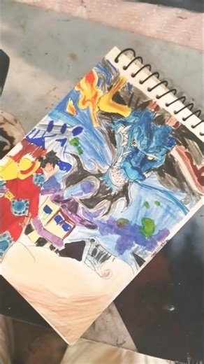 KAIDO VS LUFFY DRAWING FROM ONE PIECE 🔥🔥 #anime #onepiece #luffy #kaido