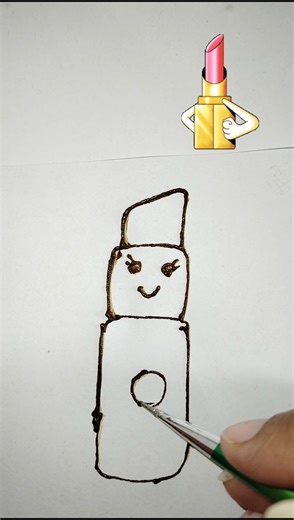 “Cute Lipstick Mehndi Art ✨ | Easy Mini Doodle for Beginners 💄❤️” #drawing #doodleart #shorts