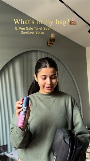 Shruti Thapliyal on Instagram: "Public toilets??? Not a problem anymore !! This toilet seat sanitizer spray from @peesafe is going to save you from those toilet bacterias and infections. So easy to use and the best thing is, it is Travel friendly!"