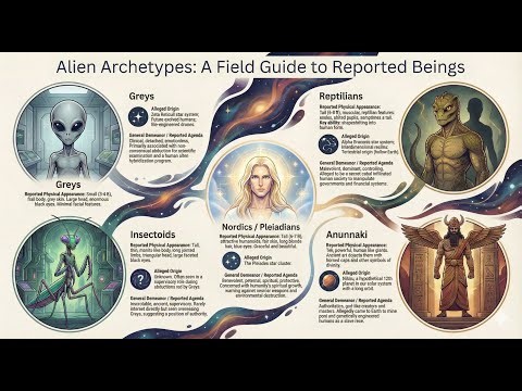 GREYS, NORDICS, AND REPTILIANS: A Complete Taxonomy of Alleged Alien Species and Their Agendas