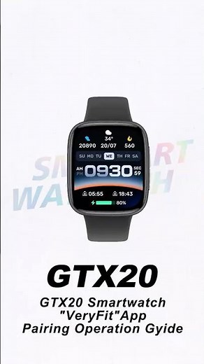 How to Pair GTX20 Smartwatch with the App | GTX20 #smartwatch #technology #ODM #OBM
