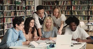 Group Students High School Pupils Gather Stock Footage Video (100% Royalty-free) 1083071689 | Shutterstock