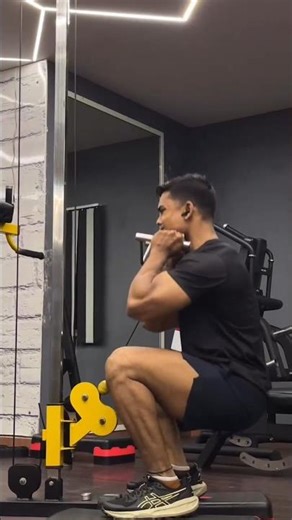 QUAD & CORE 🔥 Destruction — Cable FRONT SQUATS. 💪🗿 #shortsfeed #shorts #youtube #gym #fitneess #yt