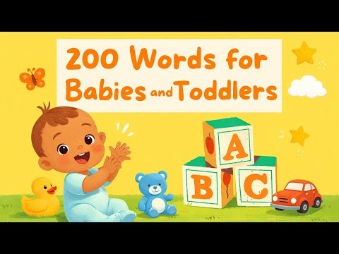 200 First Words for Babies & Toddlers | Learn to Talk | Toddler Learning Video | Speech Development