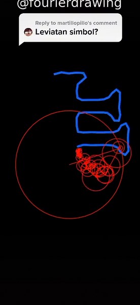 Reply to @martillopillo #fouriertransform #math #draw #magic #occult #leviathan #fyp #art