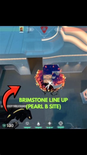 BRIMSTONE LINE UP, PEARL B SITE #valorant #valorantclutchmoments #valorantgameplay