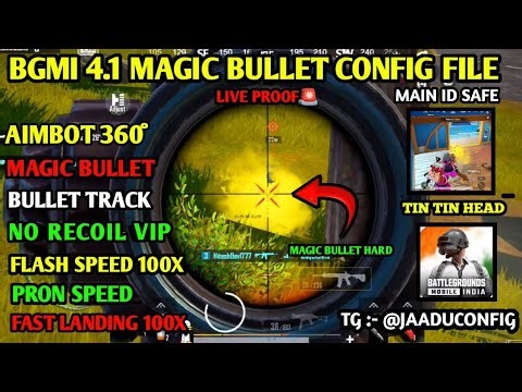 BGMI 4.1🔥MAGIC BULLET TRACKING AUTOHEADSHOT CONFIG FILE | BGMI 4.1 AIMBOT OBB || BGMI AIMBOT OBB 4.1