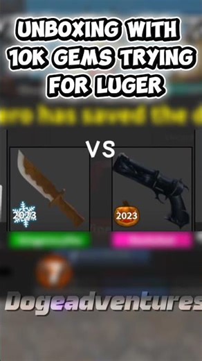 unboxing mm2 boxes with 10k gems #roblox #contentcreation #mm2 #roadto200subs