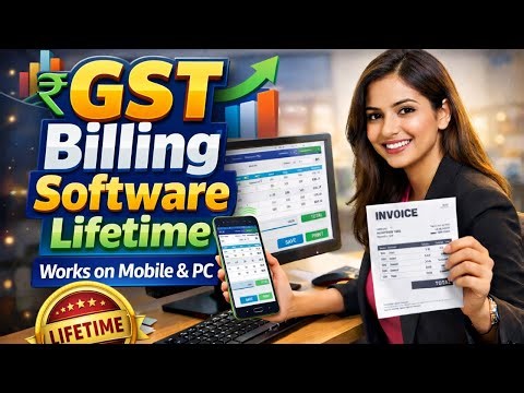 GST Billing Software Lifetime | Mobile + Laptop | PreSmart Billing Demo