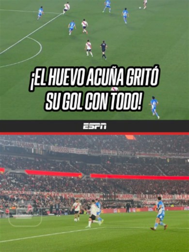 Gol de Acuña 1-0 River vs Estudiantes de Río Cuarto – Celebración intensa