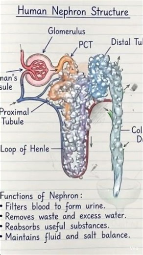“Nephron – The Functional Unit of Kidney Explained Simply 💧🧠”