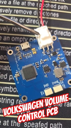 Volkswagen Golf Volume Control Custom PCB #carmodification #arduino