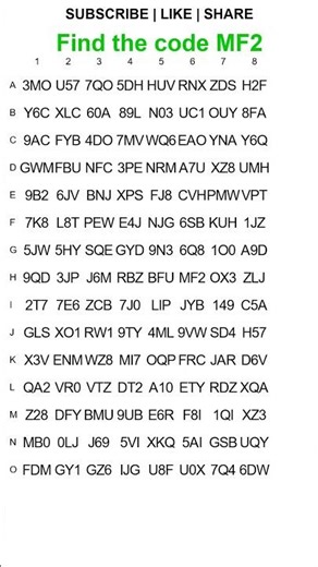 Find the Code MF2 #puzzle #gaming #codes #brainteaser