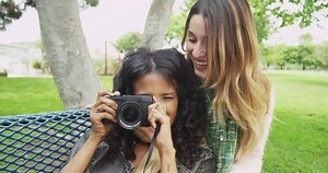 Beautiful Women Using Camera Take Photos Stock Footage Video (100% Royalty-free) 10758059 | Shutterstock