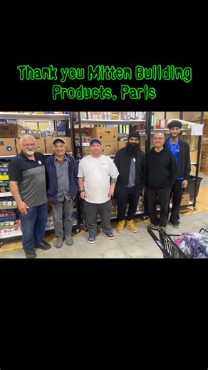 A great big THANKS to Mitten Siding Products, Paris for their very generous donation of time and energy at our store today!! They helped to organize over 20,000 pounds of food that was generated from the Assumption College “We Scare Hunger“ campaign! Your efforts were greatly appreciated! 🙏 | Society of St. Vincent de Paul Brant
