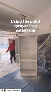 18K views · 200 reactions | Using a paint sprayer = DIY satisfaction @projectshaunna uses her FLEXiO 3500 to paint these gorgeous bookcases✨ They’re ready for a book collection | Wagner Painting | Facebook