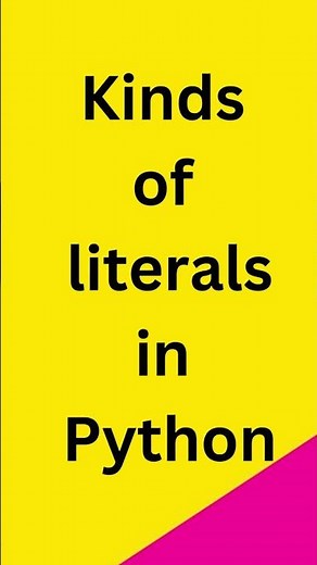 What are Literals in Python?