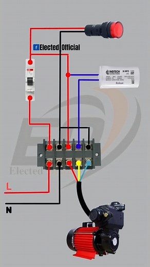single phase motor starter connection #Elected_Official #electrician #industrial #CircuitDiagram #control | 𝐄𝐥𝐞𝐜𝐭𝐞𝐝 𝐎𝐟𝐟𝐢𝐜𝐢𝐚𝐥
