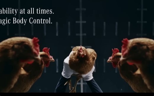 梅赛德斯奔驰 魔毯悬挂 广告 | Mercedes-Benz “Chicken” MAGIC BODY CONTROL TV commercial