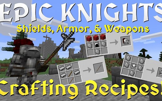 [Addon]我的世界基岩版史诗骑士V1.0.2汉化版(附下载链接)/手机国际版Epic Knights Mod模组/我的世界基岩版模组介绍