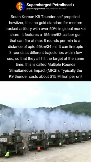 South Korean K9 thunder in action