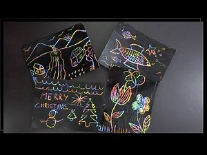 Paper Crafts: DIY Scratch off Card for kids | Scratch off Rainbow Cards