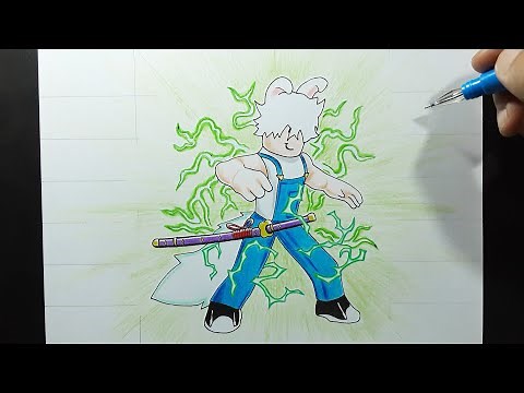 how to draw Mink V4 Blox Fruits