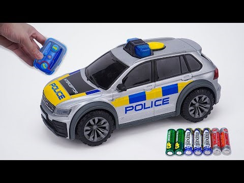 Unboxing RC Police SUV Car, Smart RC Cady Wile, Engineering Deformation Fire Truck