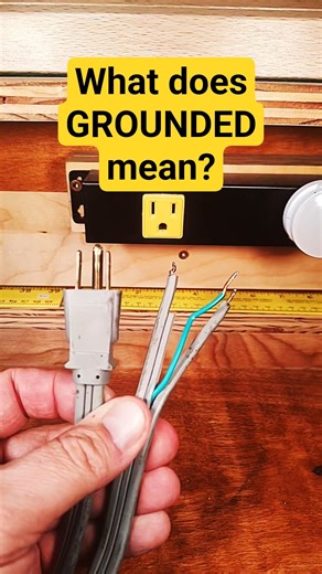 What does GROUNDED mean? #electricity #grounded #voltage #safety #til