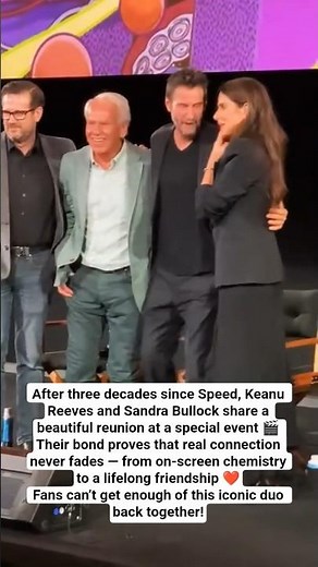 Keanu Reeves & Sandra Bullock Reunite After 30 Years ❤️✨ #keanureeves #sandrabullock