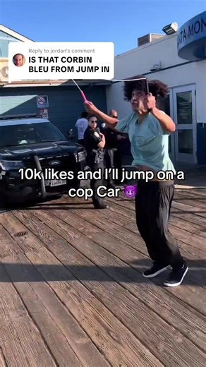 10k likes and ill Jump on a Cop Car 🚔 #jumprope #jumproperfam #copsoftiktok #fypシ