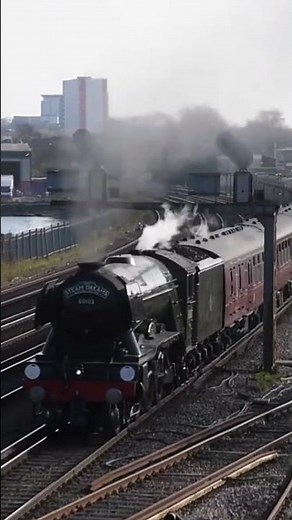 'Flying Scotsman' storms away from the Solent! #train #railway #flyingscotsman