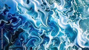 A kaleidoscope of shapes and curves mimicking the ebb and flow of ocean currents.