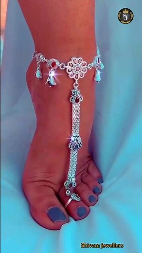 Latest & beautiful bridal anklet design collection/ Chandi ki khubsurat nupur dulhan payal ka design