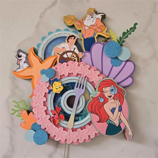 Ariel Cake Topper: Under the Sea Birthday Party Decoration - Etsy