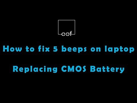 How to solve continuous beep on DELL laptop | How to replace laptop CMOS battery