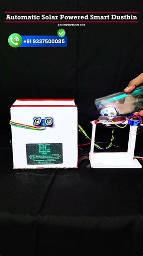 Automatic Solar Power Smart Dustbin #project #minorproject #science #viral