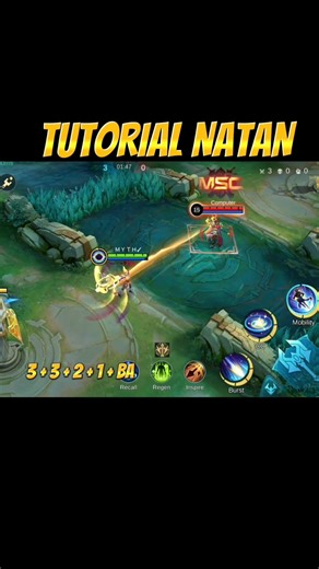 NATAN BEGINNER TUTORIAL ✅ #mobalegends5v5 #moba5v5pippin #moba5v5english #natan #shorts #viral