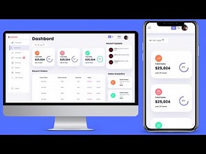 How to Create Responsive Admin Dashboard Using HTML CSS & JavaScript | in Hindi / URDU (Part 2 )