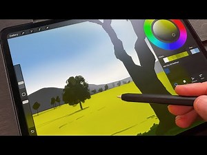 Digital painting with process explained - 1 of 100 Challenge