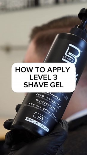 ‼️HOW TO USE LEVEL 3 SHAVE GEL‼️ Step 1: Apply a small amount of @lv3pro shave gel to your index finger. (If you pump out much much wipe excess on a towel.) Step 2: Disperse evenly on the skin in the areas you are going to shaving with the razor. (Again less is more just apply a thin amount. If you need more you can always grab more. Too much shave gel will cause the skin to be slippery and makes it harder to stretch the skin and see where your shaving guide line is.) Step 3: Next I will shave t