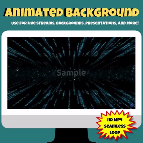 Seamless Matrix Loop Background | Futuristic Tech & Space Animation (HD MP4) for Twitch, OBS and Stream Overlays - Etsy