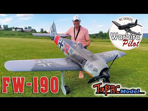 TopRC FW-190 with Moki 180cc radial engine