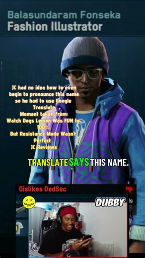 JC Needed Google Translate Just to Say This Character's Name In Watch Dogs Legion 😭