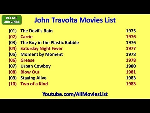John Travolta Movies List