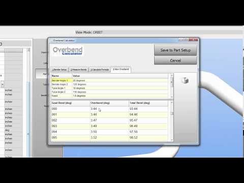 VTube - How to Calculate Springback Compensation for Benders