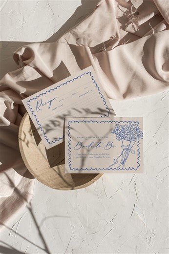 Bridal Shower Recipe Card Template, Editable Printable Recipe Cards, Bride to Be Shower Game, Instant Download - Etsy