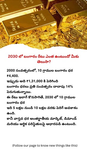 Gold Price in 2030 | How High Will Gold Go? Prediction Explained |Will Gold Reach 10 Lakhs in 2030?