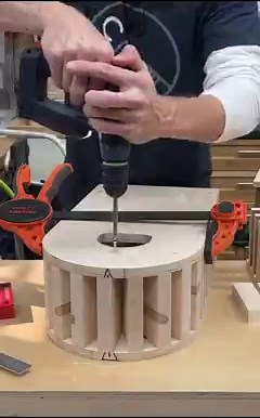 Bending form for a round top cabinet. #howtobendwood #bendingwood #bentlamination #custommade #kjsawdust #shopsounds | KeithJohnson_CustomWoodworking